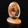 Icon oval on delivery with the background "Holy Trinity", Selenite