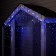 Garland "fringe" 4 × 0.6 m, IP44, dark thread, 180 LED, white-blue glow, flashing, 220 V