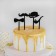 A set of toppers for the Cake "Gentleman", 4 pcs, black color