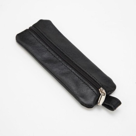 Key of zipper, length 15 cm, ring, black color