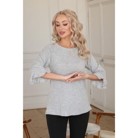 Female jumper, size 48, gray color-8