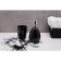 Axentia Pisa dispenser for liquid soap from black dolomite Ø 9, height 16.5 cm volume 370 ml 1035134