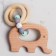 Gift set: Holder for a nipple-dummy and a “Elephant“ Elephant ”, Mum & Baby