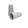 Connecting insulating clamp SIZ-1, Ø 2.7 mm (1.0-2.75 mm²) Gray Rexant