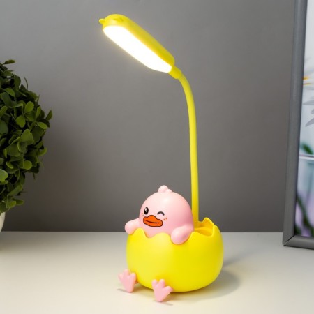 Table lamp "duckling" LED 3W USB AKB yellow-pink 9x9.2x22.7 cm Risalux-1