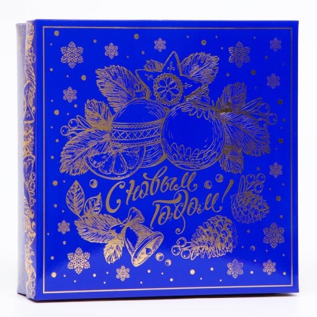 Pink box ’winter inspiration’ 22.3*22.3*6.3, blue-1