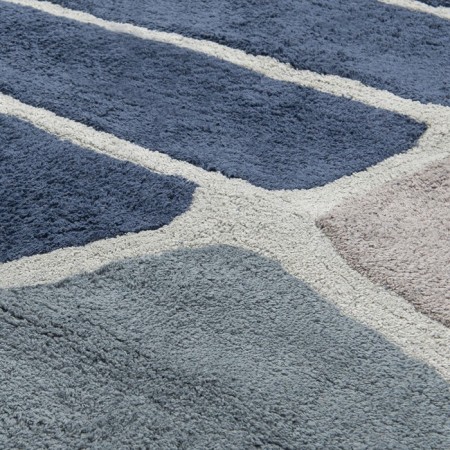 Cotton carpet with Tea Plantation Terra, size 160x230 cm-6