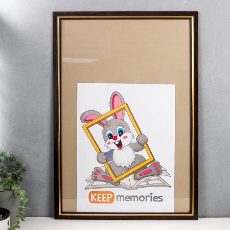Photo frame plastic 40x60 cm 1230 Brown