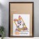 Photo frame plastic 40x60 cm 1230 Brown