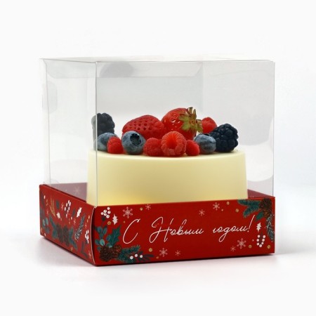 Box for confectionery "New Year moments", 10 x 10 x 10 cm, New Year