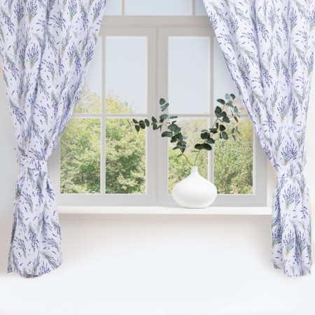 A set of curtains for a kitchen with sequences Lavender 145x180cm-2 pcs., 100% p/e