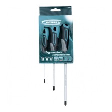 Set of screwdrivers GROSS, pH, 3 pcs., S2, three -component handle