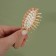 Comb-mini massage, wooden, 4 × 11.5 cm, color "light wood"