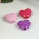 Beads for creativity "Heart", 10 mm, 30 grams, light pink, pink, purple