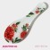Glass stand under a spoonful of the peonies shares, 23.5 × 8.3 cm