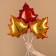 Foil ball 14 "Mini-Figure" Maple Leaf ", Red