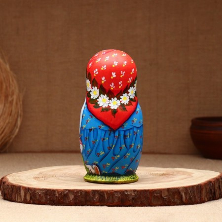 Matryoshka "Mom", 5 puppet, suite-3