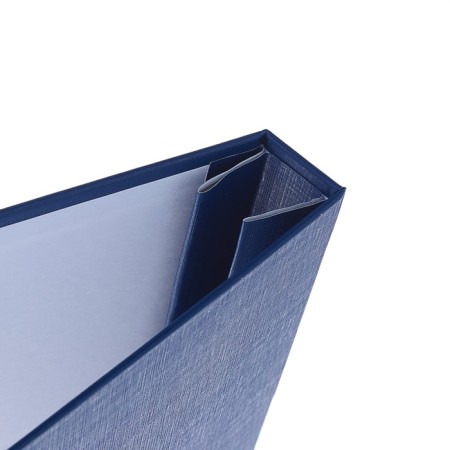 Folder "Diploma Project" A4 Bumvinyl, scallops/cassation, without paper, blue (capacity up to 300 sheets)-2