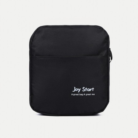 Set of a youth backpack on lightning from textiles with USB, bag, cosmetic bag, black color-6