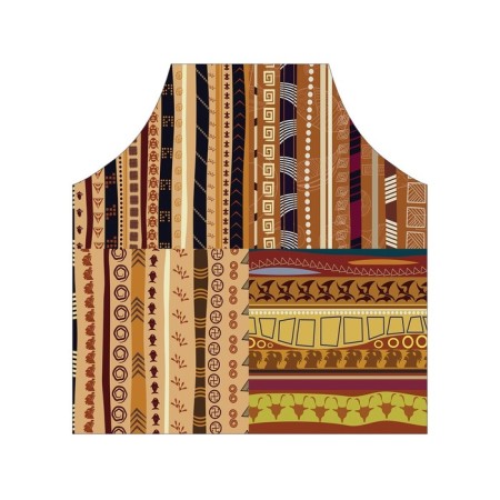 Apron kitchen with a snake leather photo print, adjustable, size OS-2