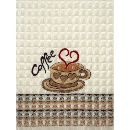 A set of wuffed napkins Diva Afrodita Ceylin "Coffee", size 50x70 cm, 2 pcs-5