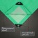 Protective tent, 6 × 5 m, density 120 g/m², UV, eyelets step 1 m, green