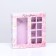 Box for 8 sweets + chocolate, with a window, "the most beautiful" 17.7 x 17.8 x 3.8 cm