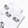 Women's socks shortened "Panda", white color, rr 23-25