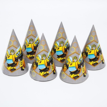 A set of paper utensils, for 6 people "Happy Birthday", transformers-4