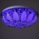 Svetogor chandelier "Drops" 8x60W E27 LED lighting chrome 60x60cm
