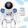 Robot radio -controlled "Cosmonaut", interactive, Russian chip, gestures, with a battery
