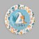 Disposable paper plate "2 years old", set 6 pcs, 18 cm