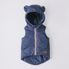 Безрукавка детская утеплённая KinDerLitto «Орсетто», рост 68-74 см, цвет тёмно-синий