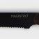 Knife for meat and steaks Magistro Dark Wood, blade length 12.7 cm