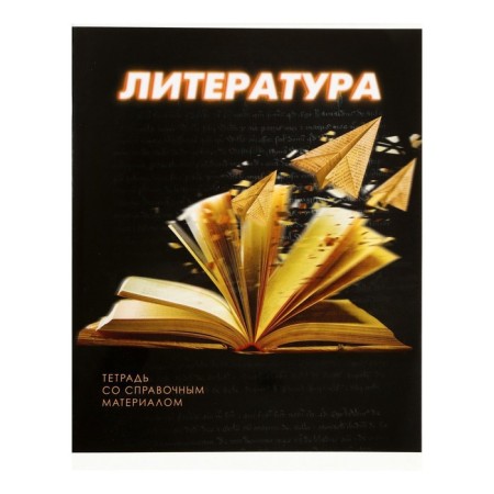 A set of subject notebooks 48 sheets "3D", 10 items, with reference material, covered cardboard, block No. 2, whiteness 75% (gray sheets)-23