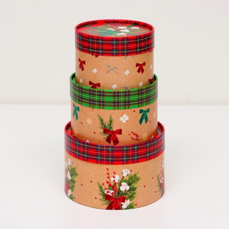 A set of boxes 3 in 1 "Cell", 16 x 10, 14 x 9, 13 x 8.5 cm-1