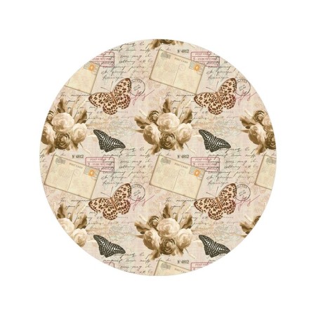 Pareo and beach rug "Letter from the past", d = 150 cm-1