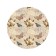 Pareo and beach rug "Letter from the past", d = 150 cm