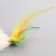 The mouse is a plain plane with feathers 6.5 cm, white