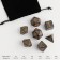 Cubes set for D&D (Dungeons and Dragons, DND), series: D&D, "Topaz", 7 pcs