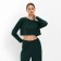 Female set (longshit, trousers) minku: Casual Collection Color Green, Rr. 48