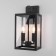 Street wall lamp Elektrostandard, Candle, 167x180x360 mm, E14, black color