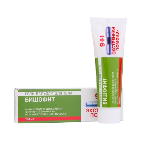 Body gel-balsam 911 “Bishophyte” for pain in joints and muscles, 100 ml.