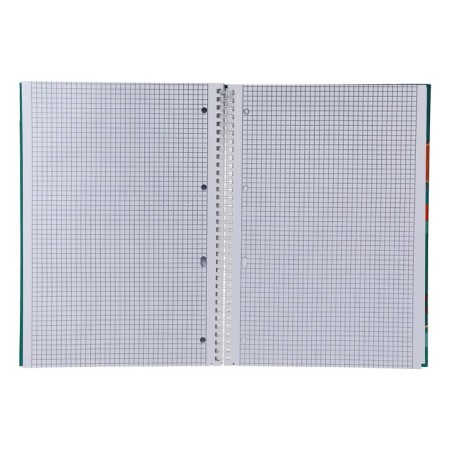 A4 notebook, 96 sheets of a cage on a crest in the world of eyes, glossy lamination, multi -level perforation, block 65 g/m2-1