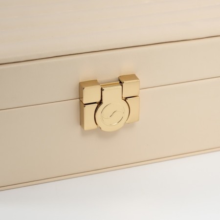 Casket to the leatherette for jewelry "Sweet. Strips" Dairy 14x20x8 cm-5