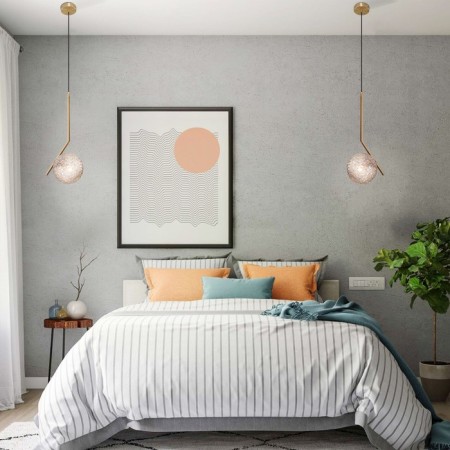 Suspended lamp with a shape ceiling, 60W, E14, 22x22 cm-3