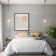 Suspended lamp with a shape ceiling, 60W, E14, 22x22 cm