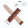 Solomon watch strap 20 mm, genuine leather, l = 20 cm, brown, the texture of the crocodile