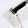 Female bag, zipper clutch, white color