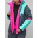 Ski suit, size 42, turquoise color